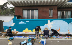 계명대 카리타스봉사단, 성주군 월항면에 벽화거리 선사