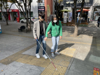 [르포] 흰지팡이의 날 시각장애인 체험 해보니