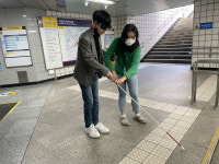 [르포] 흰지팡이의 날 시각장애인 체험 해보니