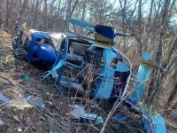 문경서 봉명산 7부 능선서 데크 공사 화물운송 헬기 강풍에 추락