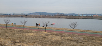 영천 금호읍 금호강변 행글라이딩 추락으로 50대 심정지
