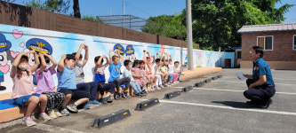 예천경찰서 은풍파출소, 노후화된 담장 경찰 캐릭터 벽화로 새단장 호응