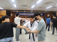 경산경찰서, 무덕회 협업 전 직원 대상 체포·호신술 교육 실시