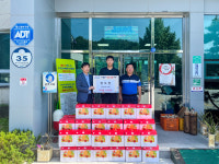 영주시 장도현 현이농장 대표, 문수면에 사과즙 50박스 기탁