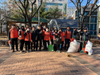 경산시 서부2동 신평봉사단, 중산근린공원 쓰레기 수거 봉사