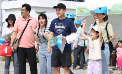 [포토] 대명 공연 거리를 게임판 삼아
