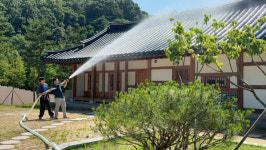 김천시시설관리공단, 사명대사공원 합동 소방훈련 실시