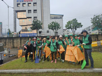경산 서부1동, 집중호우로 인한 오염 물질 수거·강변 정화 활동