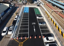 왜관남부 공영주차장 40면 늘려 준공…칠곡군 대경선 대비 핵심 기반시설