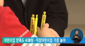 어린이집 만족도 4.08점…직장어린이집 가장 높아