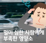 [푸드 테라피] 멀미 심한 사람은 이 영양소가 부족하다