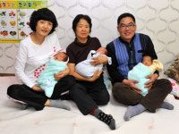 음성 금왕읍 세 쌍둥이 탄생 화제