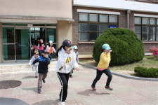 충주 남한강초, 지진·화재 대피훈련