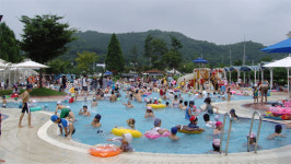 신정호 야외수영장 이용객 급증