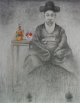 연필 초상화에 컬러 사물…변형을 그리다