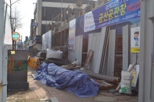 금산도심 공사현장 시민 안전 뒷전