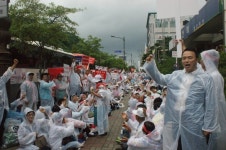 천안 동면 주민들 신중부변전소 반대 대규모 집회