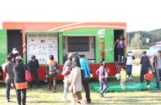 구드레 공원에 이동안전체험차량 배치