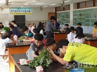 수원원일초, 도 지원 사업 친환경 에코팜 체험활동