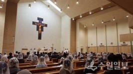 광교2동 성당, 성전의 문 열다...18일 입당 미사 통해 서막 알려