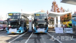 화성시, 친환경 2층 전기버스 운행 개시