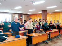 전몰군경유족회 회원대상 건강체조 교육