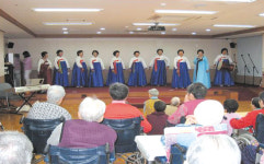 구좌읍 민요동아리 세화요양원 위문공연