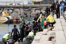 안덕면 사계포구에서 지진해일 대비 훈련