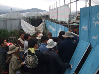 강정마을 중덕삼거리 망루 철거