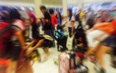 제주 국제 공항 무질서 눈살