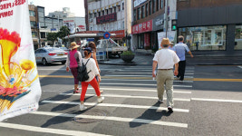 제주시, 중앙로사거리 임시 횡단보도 철거