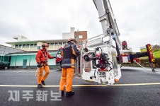현장 배치 앞둔 70m 굴절사다리차