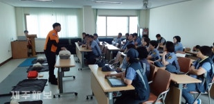 제주동부소방서 표선119센터, 수변안전요원 교육 실시