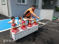 제주소방서 항만119센터, 어린이집 원생 대상 소방훈련 실시