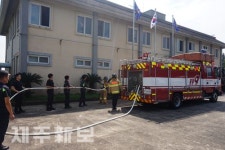 서귀포소방서 효돈119센터, 경찰 합동 소방훈련 실시