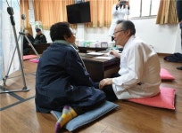 김순택 원장, 영평가시나물노인회 건강검진