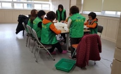 이도2동부녀회, 코로나19 차단 대비 1회용 마스크 제작