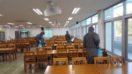 남원읍 연합청년회, 의례회관 일제방역 실시