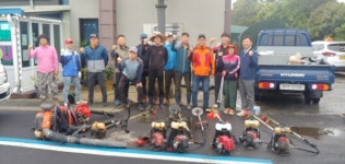 대천동 청소년지도협의회, 도로변 환경정비 실시