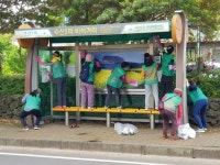 수산2리 새마을부녀회, 버스승차대 환경정비