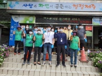 송산동, 다중이용시설 방역 실시