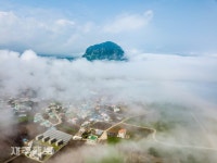 산방산과 사계마을 감싼 해무