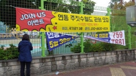 노형동, 초등학교 주변 불법 광고물 제거