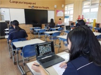 위미중, 뉴질랜드 학교와 화상 영어수업