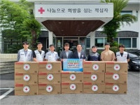 ㈜진우엔에스, 제주적십자사에 서큘레이터 50대 전달