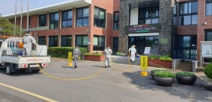 동홍동, 서귀포고 등 일제방역 실시