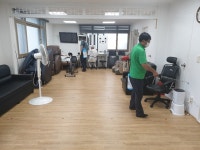 동홍동마을회 등, 주민시설 방역활동 시행