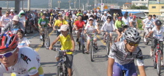 남대천둔치서 자전거 생활화 결의