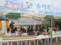 춘천 명품 수아르 복숭아 체험행사