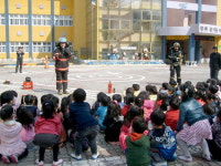 공립단설 새봄유치원 소방훈련